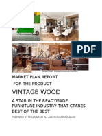 Market Plan Report For The Product Vintage Wood