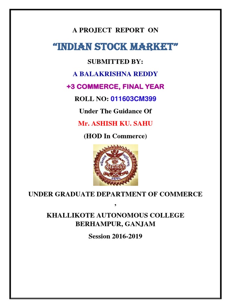 Overview of the Indian Stock Market | PDF | Investment Fund | Bonds ...