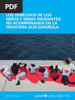 Informe UNICEF Niños migrantes no acompañados
