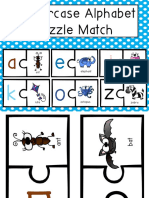 Lowercase Alphabet Puzzle Match