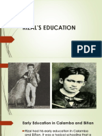 Rizal'S Education