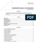 Understanding Basic Analog - Circuit Equations: Application Report