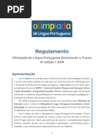 Regulamento Olimpiada de Lingua Portuguesa