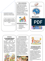 Triptico Educacion INICIAL PRIMARIA