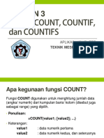 p3 Fungsi Count, Countif, Dan Countifs