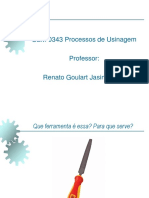 Processos de usinagem por aplainamento