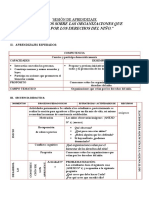 SESIÓN de APRENDIZAJE - Organizaciones Que Velan Por Los Derechos Del Niño.