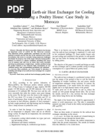 Evaluation of Earth-Air Heat Exchanger For Cooling and Heating A Poultry House: Case Study in Morocco