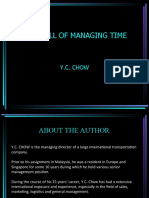 The Skills of Managing Time