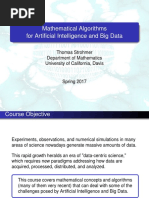 Mathematical Algorithms For Artificial Intelligence and Big Data