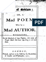 Tom of Bedlam, A Mad Poem by a Mad Author (1701)
