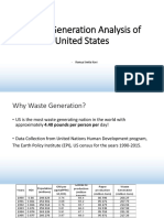 Factors Influencing US Waste Generation: A Regression Analysis