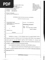 Geneva Lai : Judgment For Fraud, Conspiracy, Constructive Fraud, Concealment, Breach of Confidence Etc. Against Geneva Lai