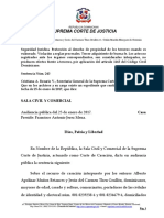 Sentencia de la Suprema Corte de Justicia de República Dominicana del 25 de Enero 2017