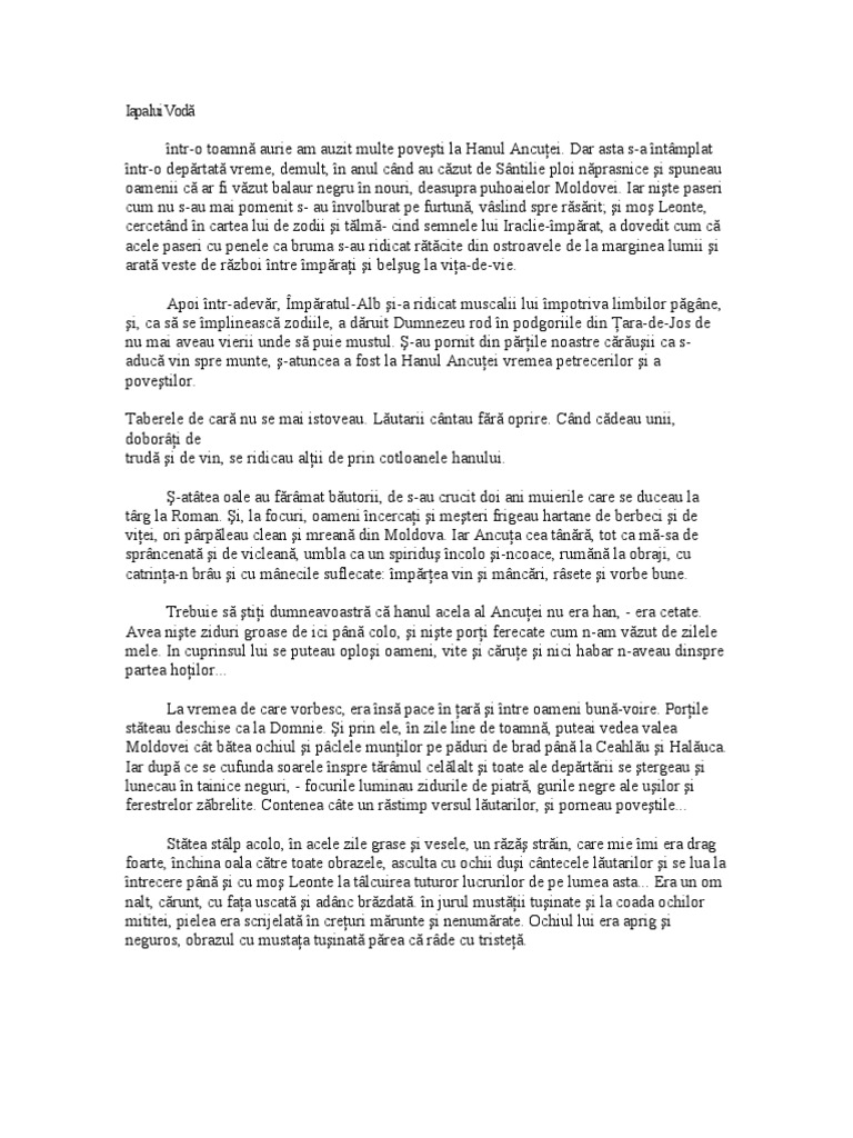 Iapa lui Vod?