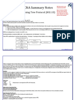 CCNA Summary Notes: Spanning Tree Protocol (802.1D)