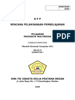 Contoh RPP Multimedia SMK Tik MP