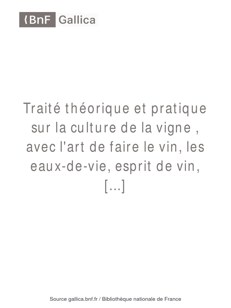 culture de la vigne pdf de viticulture