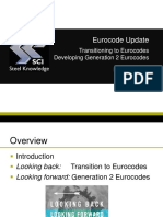 Eurocode Update - Transitioning To Eurocodes - Developing Generation 2 Eurocodes - N.baddoo - 2017