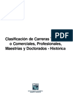 Clasificacion de carrerasINEGI PDF