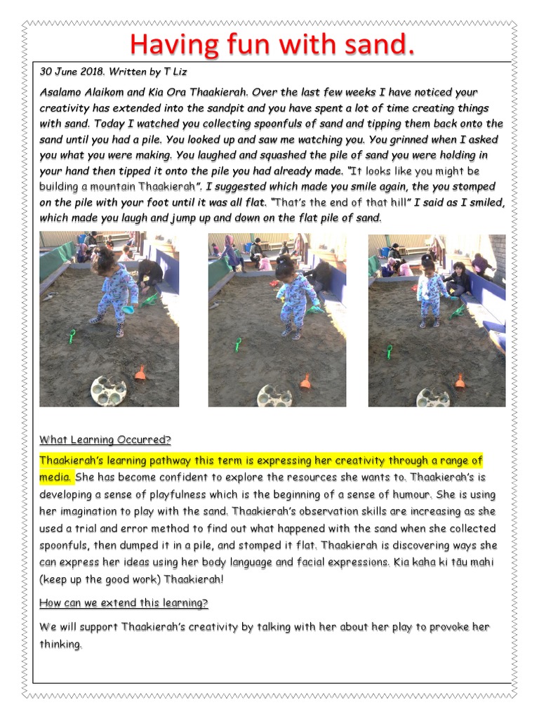 Creative Sand Play Learning Insights | PDF