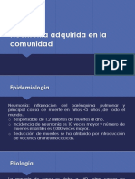 Neumonía adquirida en la comunidad: Etiología, manifestaciones y tratamiento