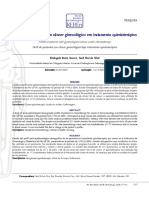 Perfil de Pacientes Com Câncer Ginecológico Em Tratamento Quimioterápico