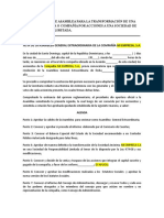 Acto Bajo Firma Privada Cosntitucion E.I.R.L.