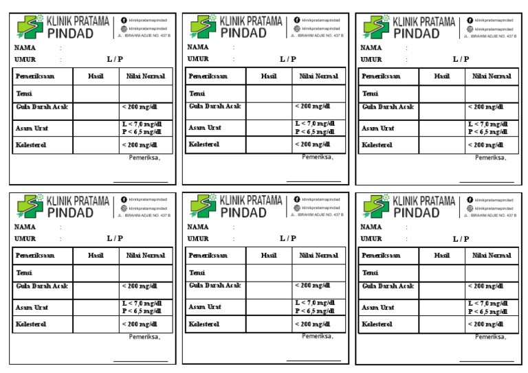 Form Cek GDL | PDF