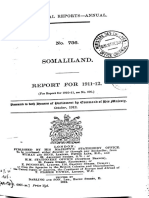Somaliland Report 1911 - 1912