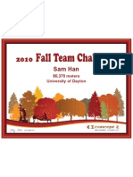 Concept2 2010 Fall Team Challenge Certificate