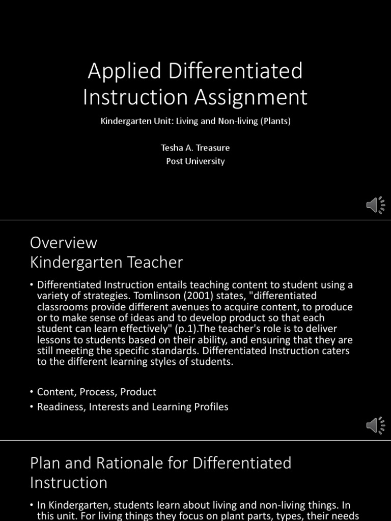 Applied Differentiated Instruction Powerpoint - 