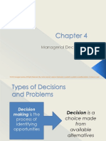 Managerial Decision Types of Decisions and Problems