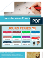 Jours Fériés en France