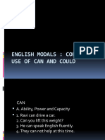 English Modals: Correct Use of Can and Could