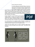 Origines de La Comunicación e Historia de La Comunicación