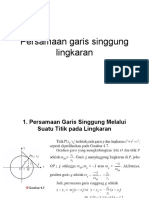 Persamaan Garis Singgung Lingkaran