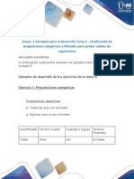 Anexo -1-Ejemplos para el desarrollo Tarea 3 - Clasificación de proposiciones categóricas y Métodos para probar validez de argumentos.pdf