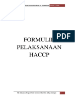 Formulir Pelaksanaan Haccp Untuk Rs
