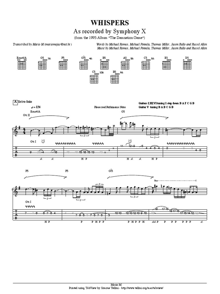 Symphony X - The Odyssey | PDF | Progressive Rock | Musicians