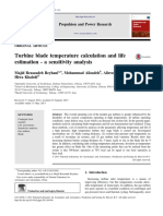 Turbine Blade Temperature Calculation and Life Estimation - A Sensitivity Analysis PDF