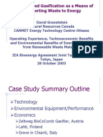 Fluidized Bed Gasification As A Means of Converting Waste To Energy