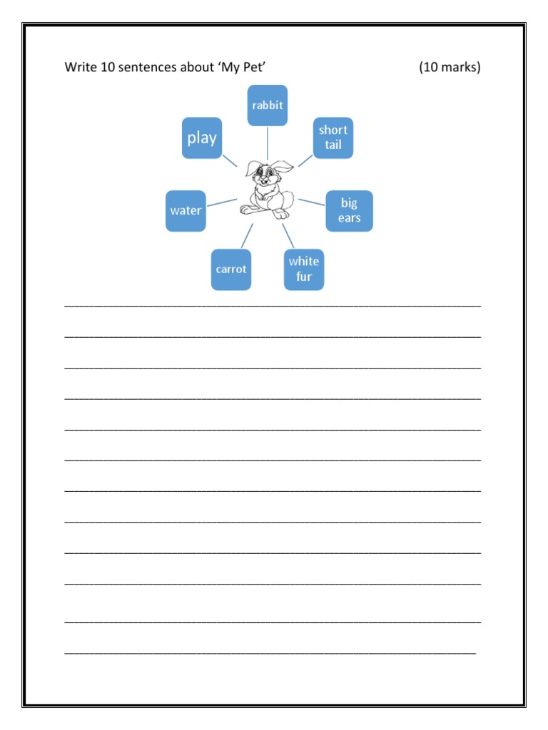 Pet and House Description Tasks | PDF | Rabbits And Hares | Lagomorphs