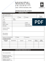 PHD Application MU - 2009