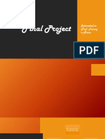Final Project: Submitted To: Prof. Farooq e Azam