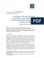 A avaliação do desempenho dos funcionários e dos dirigentes na Administração Pública portuguesa: avanços e incoerências