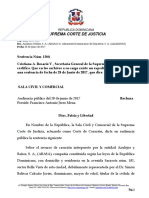 SCJ rechaza recurso de casación de empresa por cobro de deuda