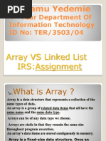 Array Vs Linked List