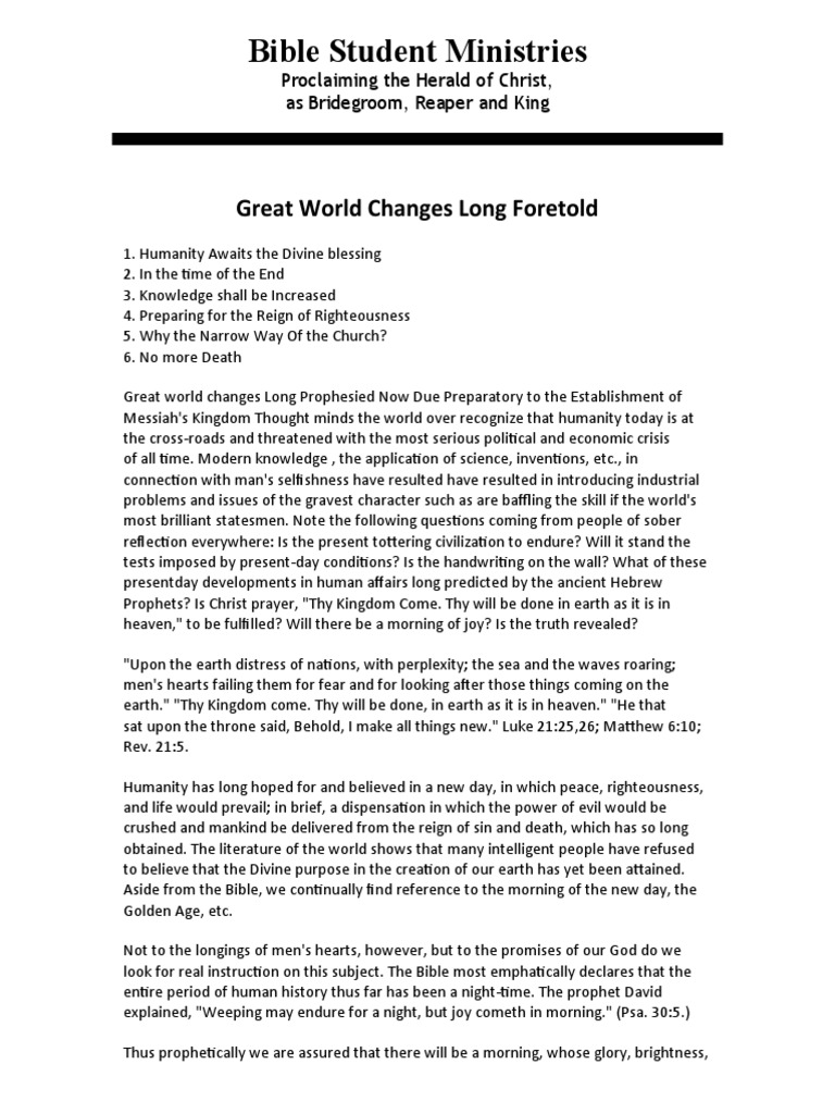 Awaiting Messiah's Kingdom: Prophecies Explained | PDF | Eternal Life ...