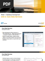 OpenSAP Hana6 Week 1 Unit 2 CDS Presentation